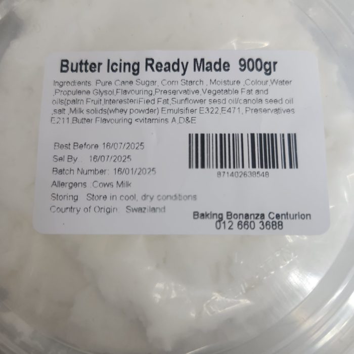 Butter Icing Ready Made